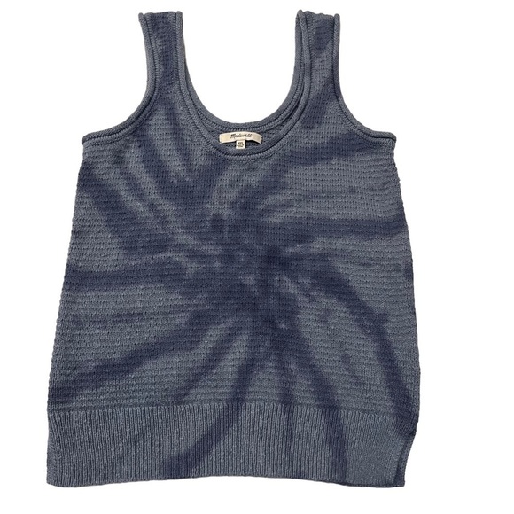 Madewell Tie Dye Fairview Sweater Tank Blue Sz XXS - Picture 6 of 9